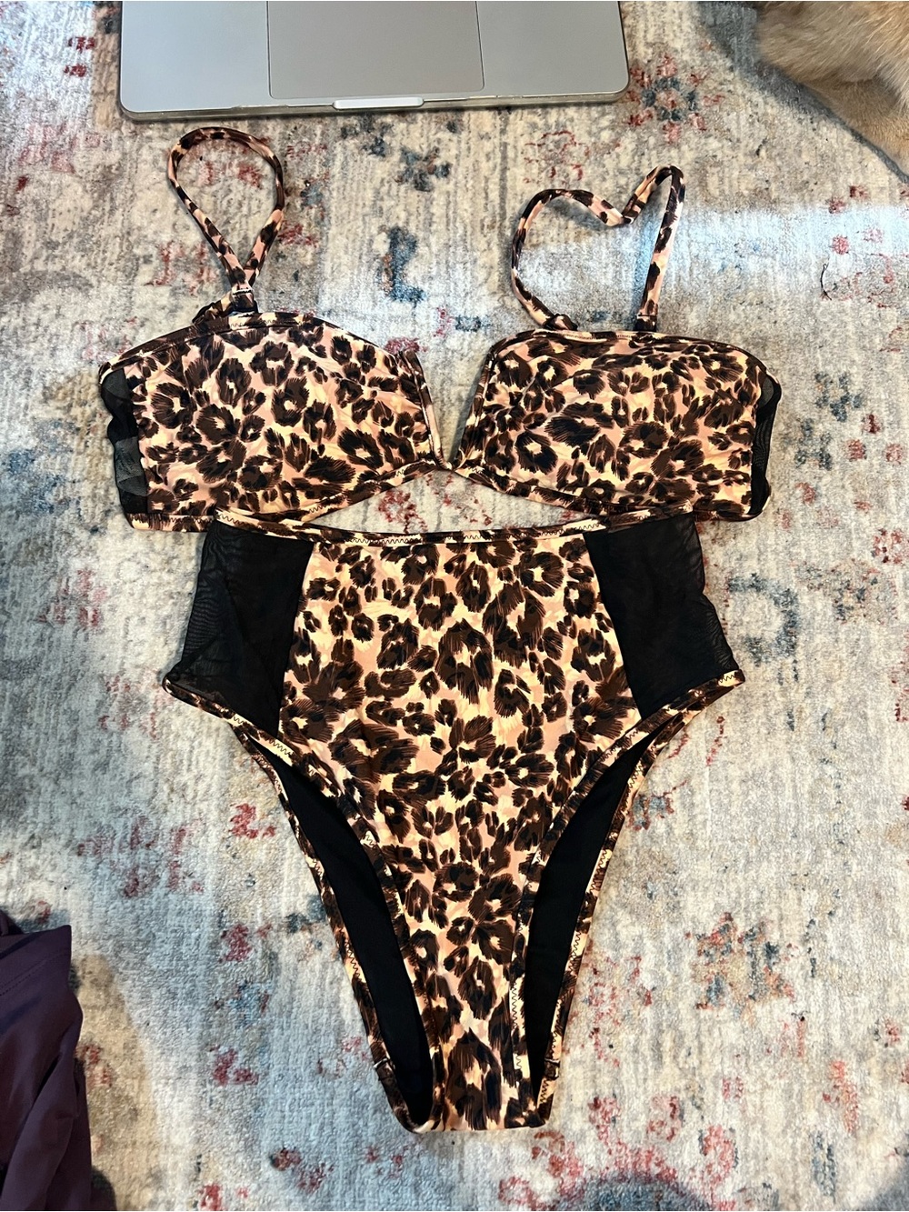 aerie Leopard High-Waist Bikini Bottom